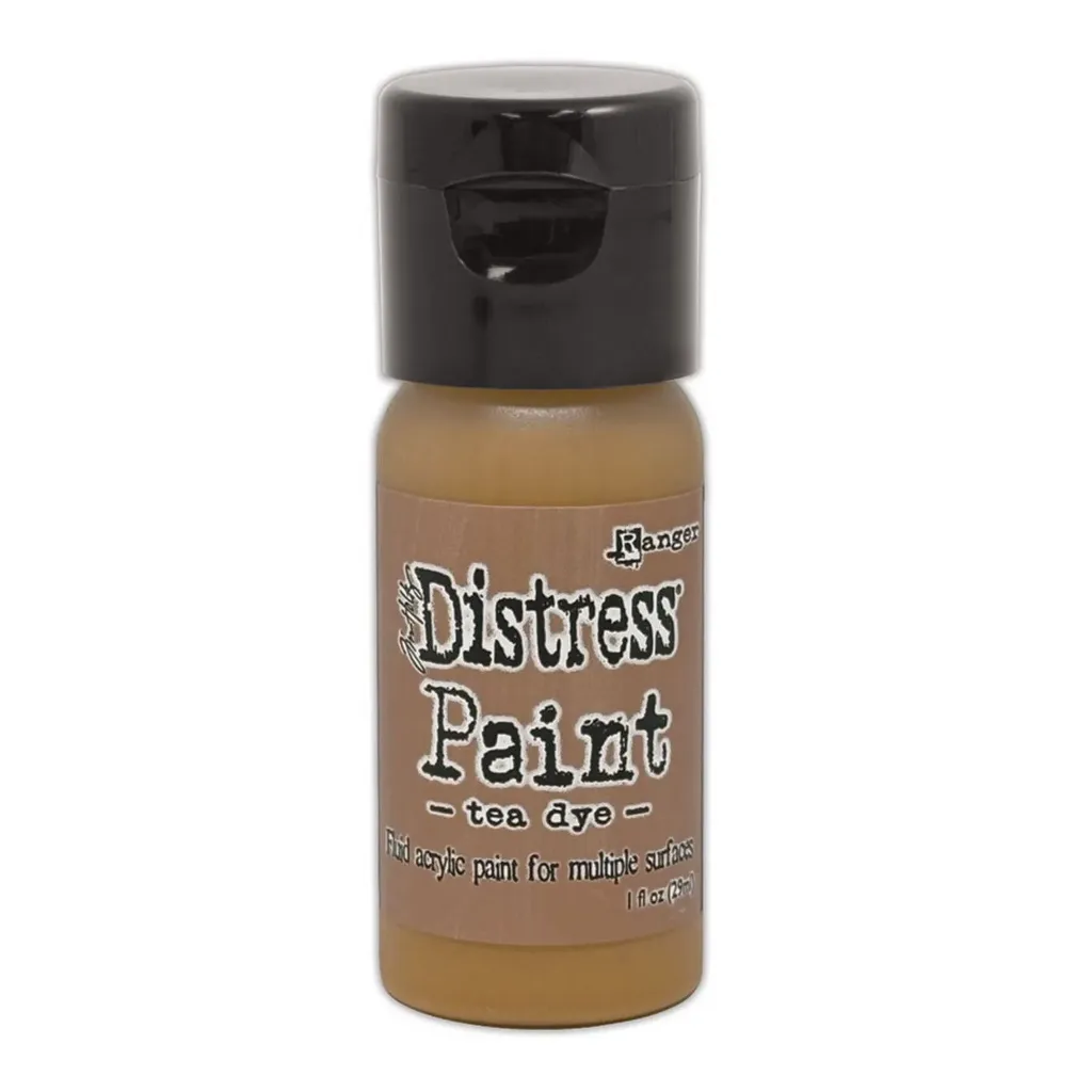 [182913] Tim Holtz Distress Paint Flip Top 29ml - Tea Dye