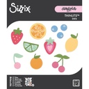 Sizzix Thinlits Dies  By Letters by Shells 17/Pkg - 666966 Fruit Doodles