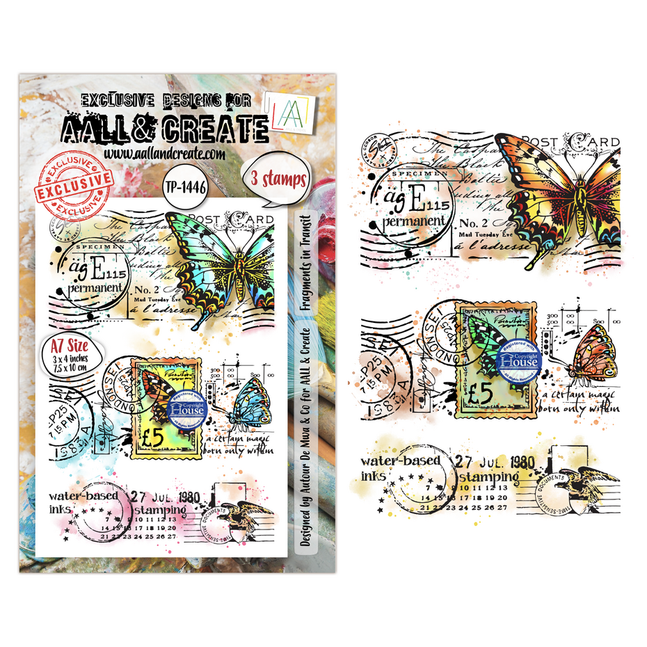 [183056] AALL & Create Clear Stamps A7 By Autour De Mwa & Co Dispatch Transit - 1446 Fragments in Transit