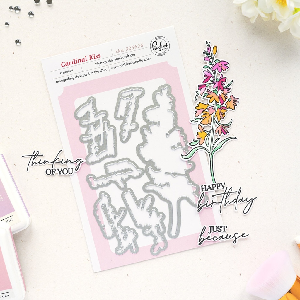[183066] Pinkfresh Studio Cutting Die By Manushree Mishra Sunlit Manor - 325626 Cardinal Kiss