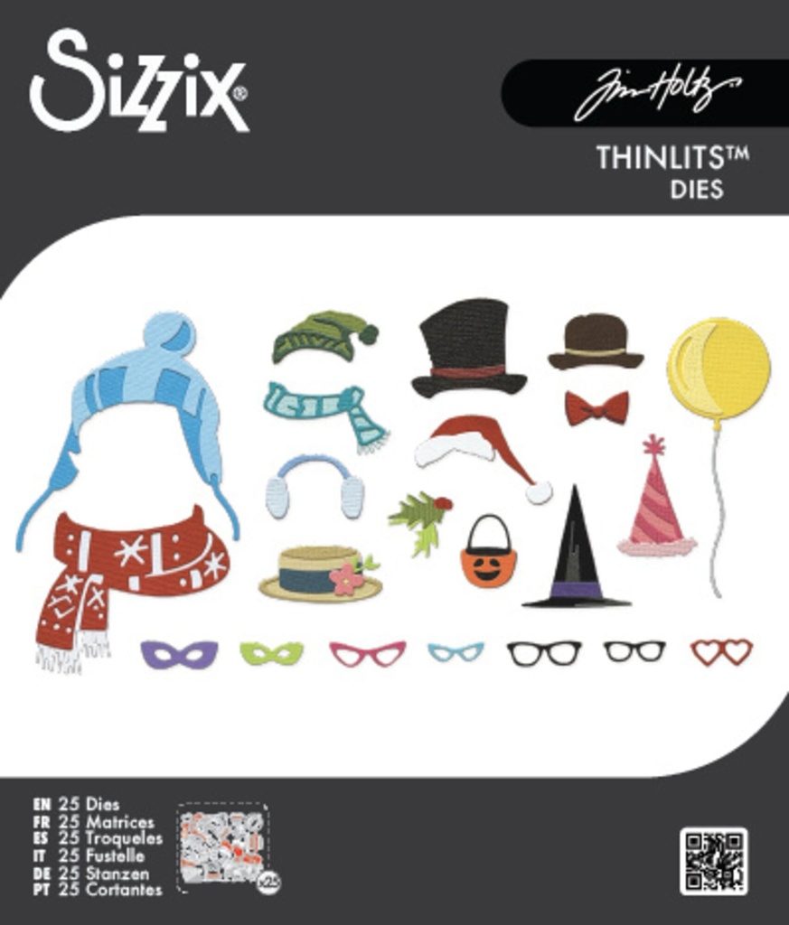 [183075] Sizzix Thinlits Dies By Tim Holtz 25/Pkg - 667219 Large Accessories