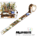 AALL & Create Washi Tape By Autour De Mwa & Co  25mm 10m  Story Ahead  - #160 Scriptorium Leaf