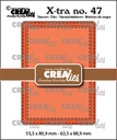 Crealies Cutting Dies X-tra - CLXTRA47 ATC Stiksteeklijn