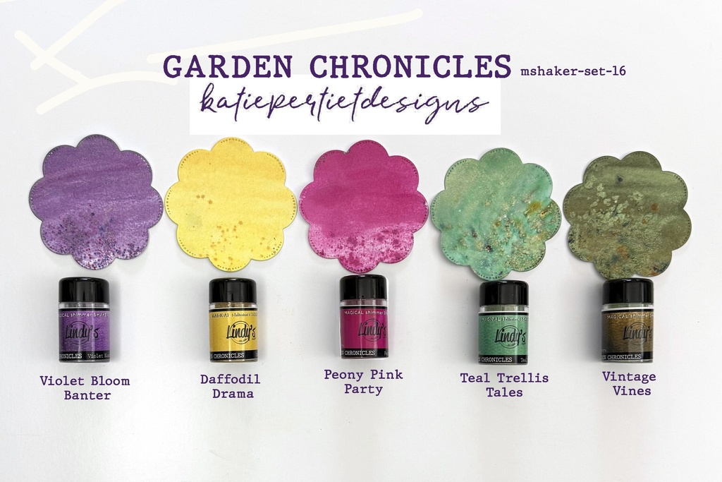 [183098] Lindy's Stamp Gang Magical Shaker 2.0 SET By Katie Pertiet - mshaker-SET-16 Garden Chronicles