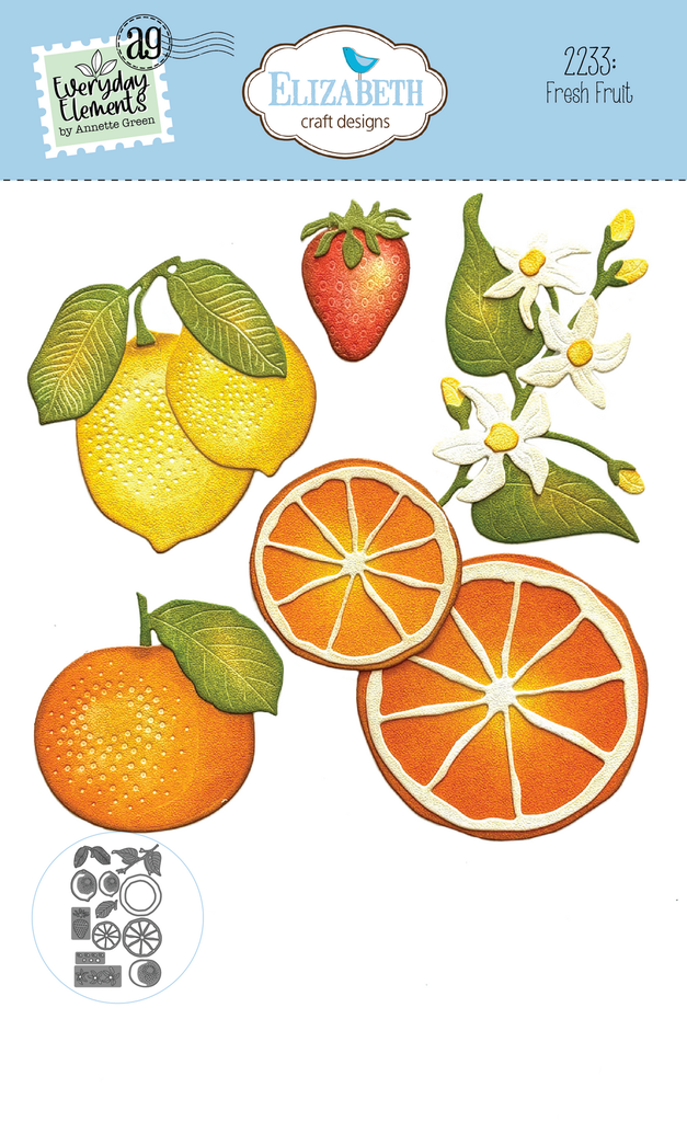 [183130] Elizabeth Craft Designs Cutting Dies - 2233 Fresh Fruit
