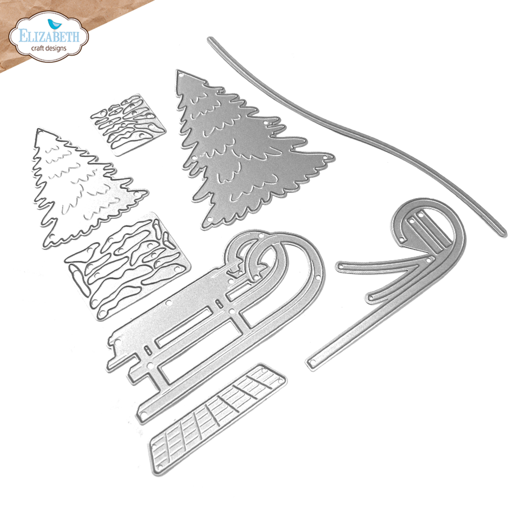 [183132] Elizabeth Craft Designs Cutting Dies - 2286 Winter Scenery Accessories