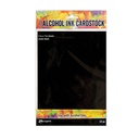 Tim Holtz Alcohol Ink - Cardstock 5"X7" 10/Pkg Black Matte