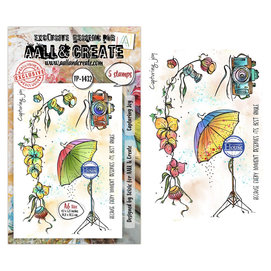[183233] AALL & Create Clear Stamps A6 By Soizic - #1432 Capturing Joy