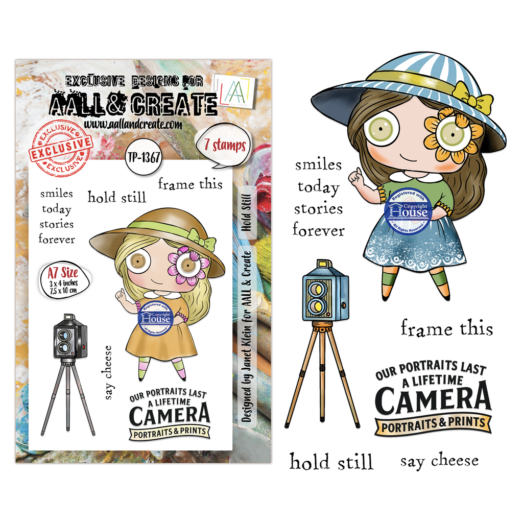 [183238] AALL & Create Clear Stamps A7 By Janet Klein - #1367 Hold Still