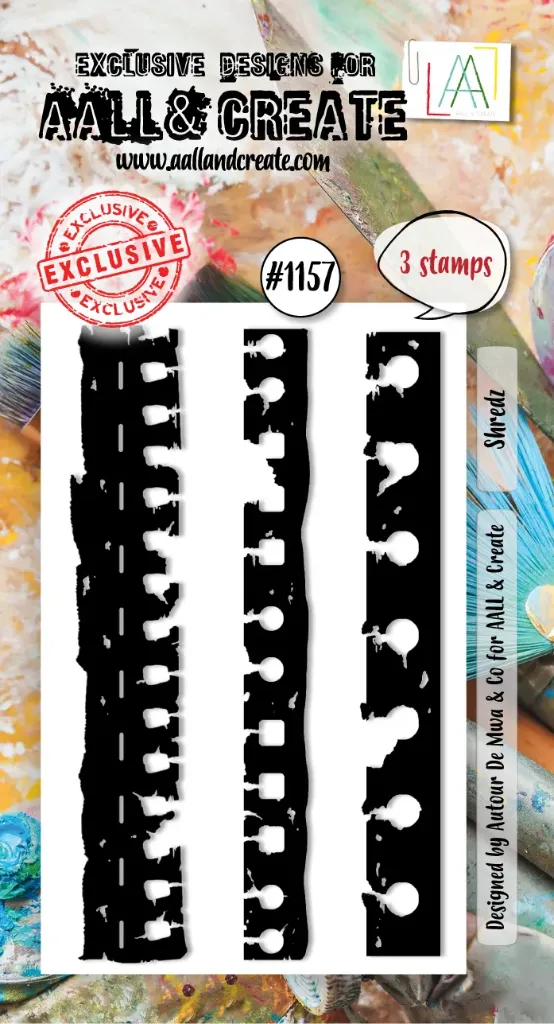 [183257] AALL & Create Clear Stamps A8 By Autour De Mwa & Co - #1157 Shredz