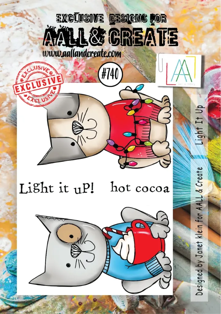 [183276] AALL & Create Clear Stamps A7 By Janet Klein - #740 Light It Up