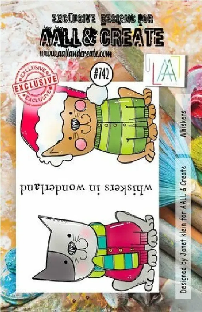 [183277] AALL & Create Clear Stamps A7 By Janet Klein - #742 Whiskers