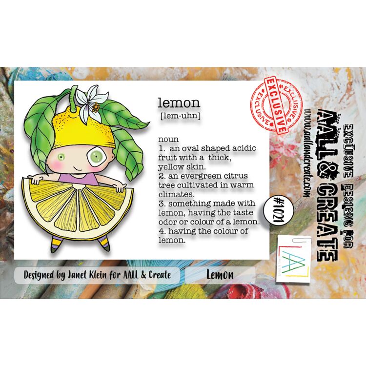 AALL & Create Clear Stamps A7 By Janet Klein - #1021 Lemon