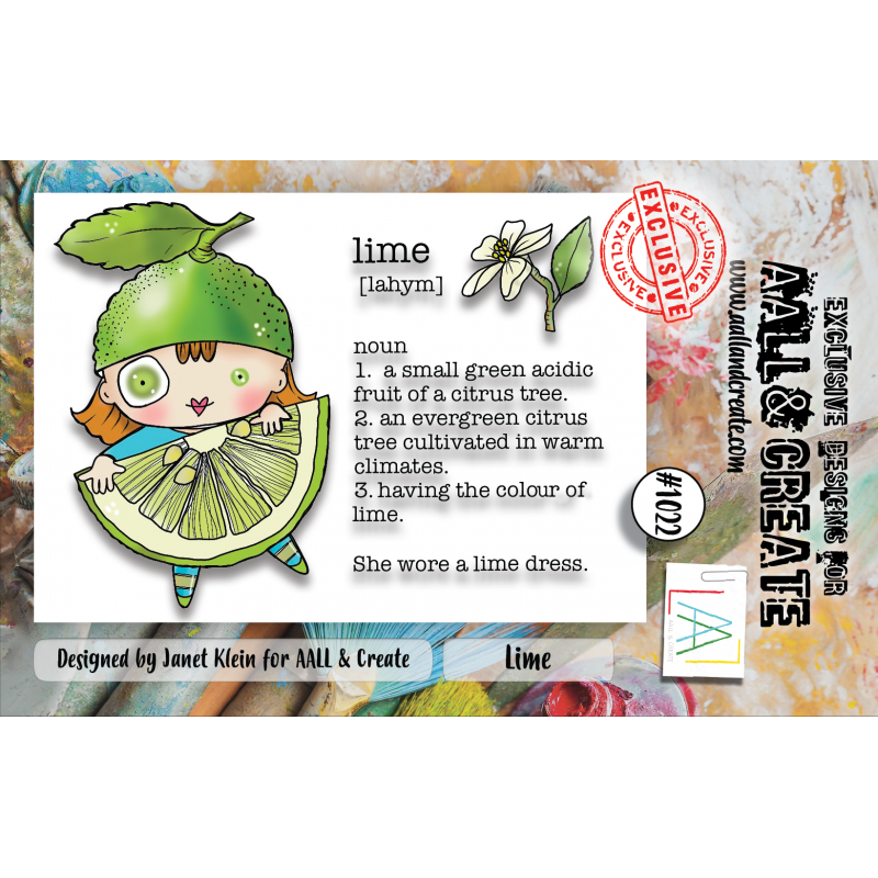 AALL & Create Clear Stamps A7 By Janet Klein - #1022 Lime