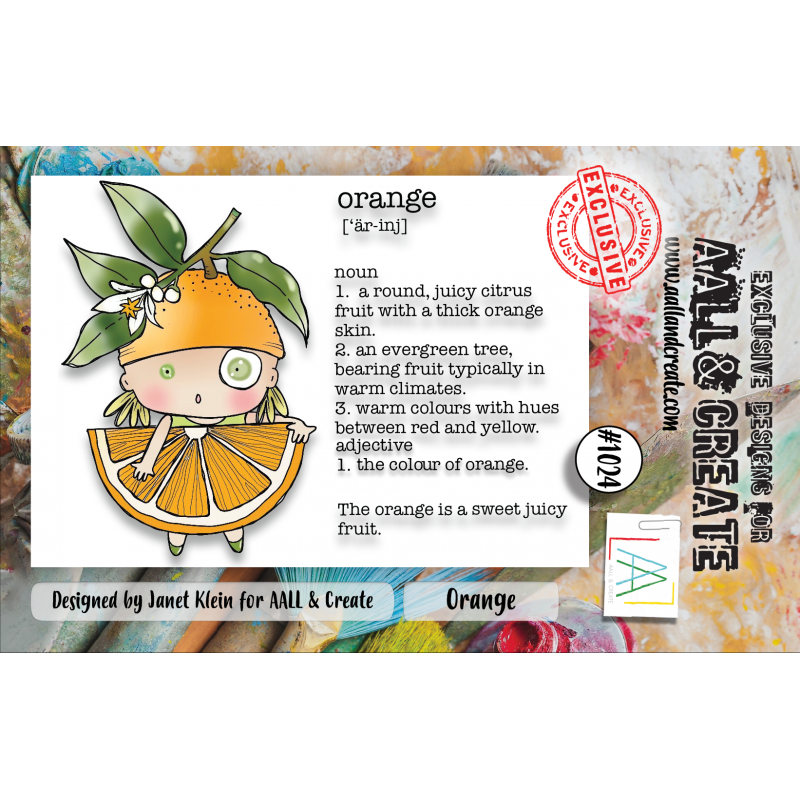 [183317] AALL & Create Clear Stamps A7 By Janet Klein - #1024 Orange