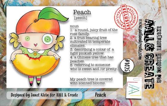 AALL & Create Clear Stamps A7 By Janet Klein - #1025 Peach