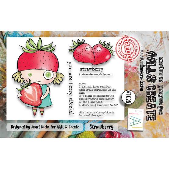 AALL & Create Clear Stamps A7 By Janet Klein - #1028 Strawberry