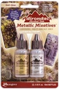 Tim Holtz Alcohol Ink Metallic Mixatives 15ml 2/Pkg - Gold & Silver