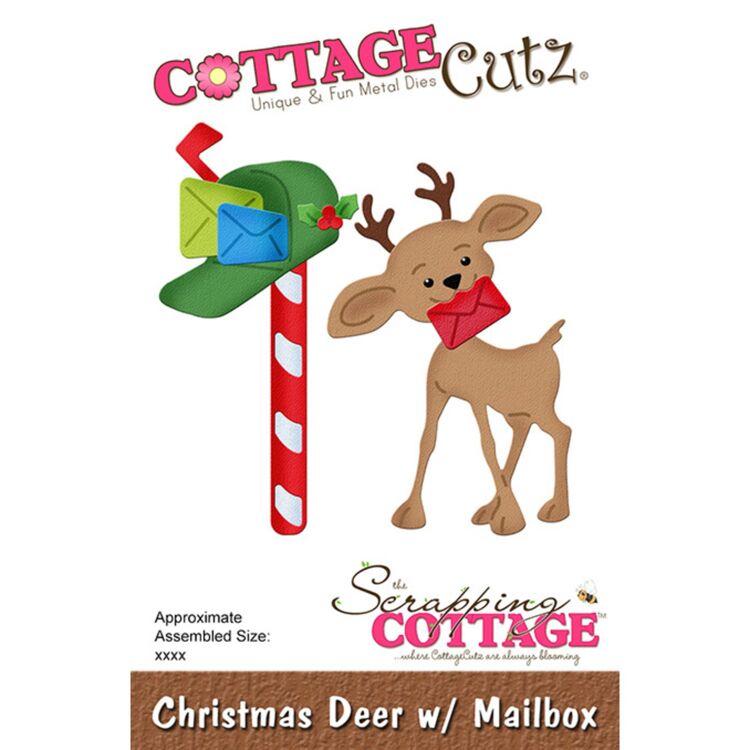 Scrapping Cottage Cutting Dies - CC-943 Christmas Deer w/ Mailbox
