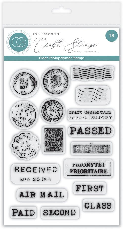 [183431] Craft Consortium Clear Stamps A6 The Collector - CCESTMP019 Postage