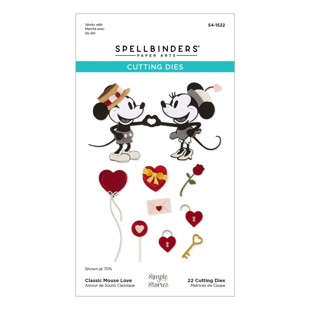 Spellbinders Cutting Dies Classic Mouse - S4-1522 Love
