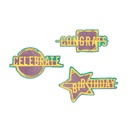 Sizzix Thinlits Dies By Seth Apter 6/Pkg - 667132 Word Wafers Birthday