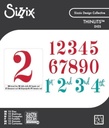 Sizzix Thinlits Dies - 667142 Grand Numbers