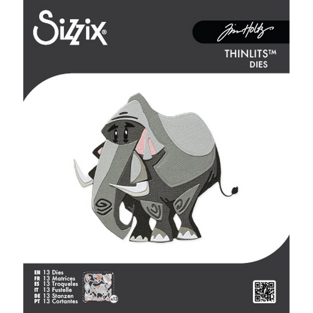 Sizzix Thinlits Dies Mini Colorize By Tim Holtz 13/Pkg - Clarence