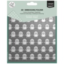 Vaessen Creative Embossing Folder By Carla Creates 15x15cm - Christmas Penguin