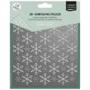 Vaessen Creative Embossing Folder By Carla Creates 15x15cm - Christmas Ice Stars