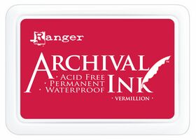 Ranger Archival Ink Pad #0 - Vermillion