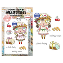 AALL & Create Clear Stamps A7 By Janet Klein Season Of Sparkle - #1385 Fruitcake