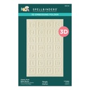 Spellbinders 3D Embossing Folder Say Cheese Classic Pooh Baby - E3D-164 Blocks