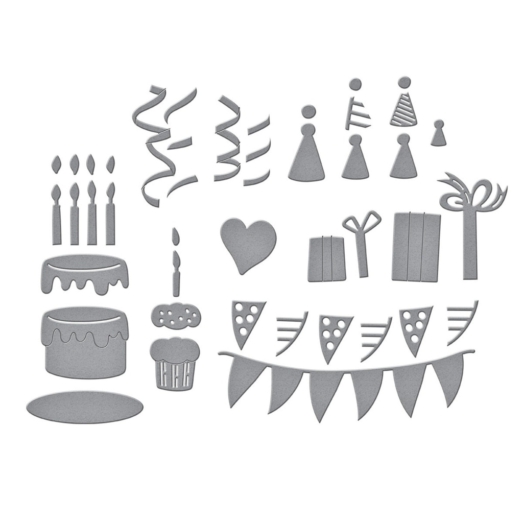 Spellbinders Cutting Dies Say Cheese Classic Pooh Birthday - S4-1476 Accessories