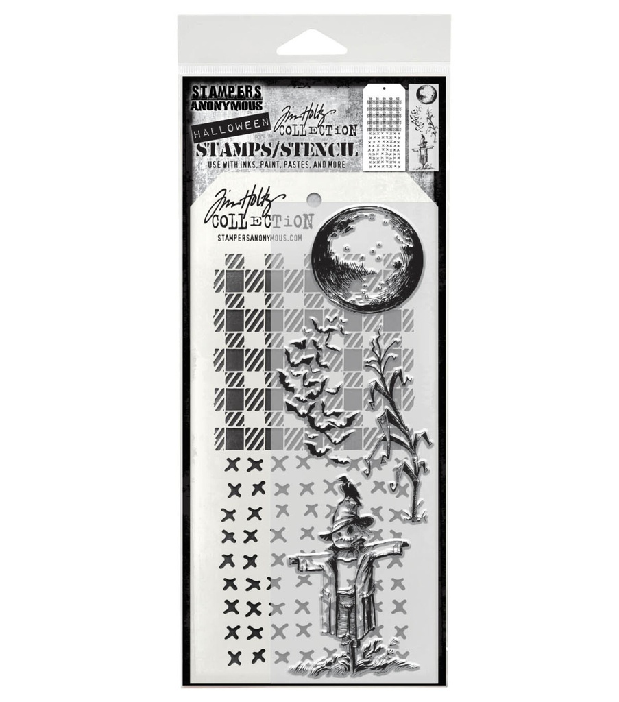 Tim Holtz Clear Stamps and Stencil - #170 The Scarecrow