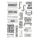 Spellbinders Clear Stamps By Esther Glas Turn the Page - STP-281 Family & Friends