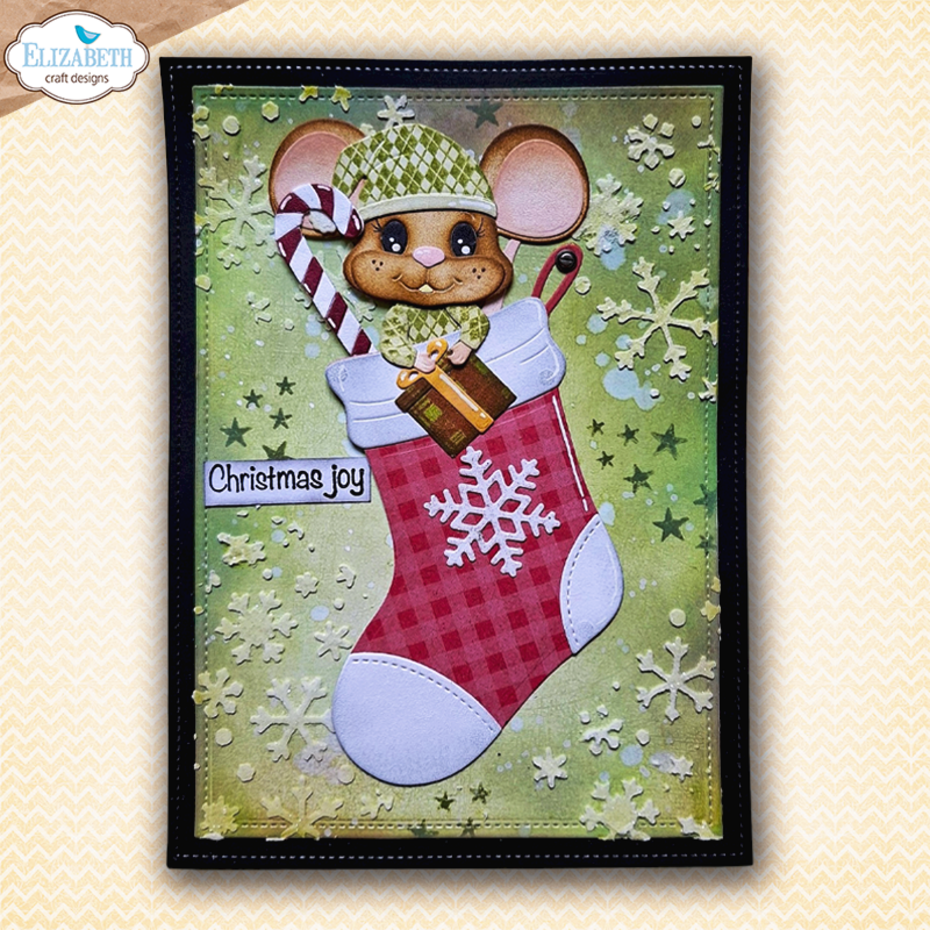 Elizabeth Craft Designs Cutting Dies By Cute & Whimsical Snuggle Season - 2389 Stocking