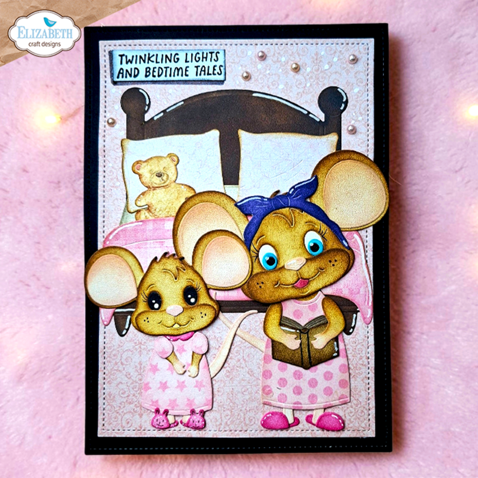 Elizabeth Craft Designs Clear Stamps By Cute & Whimsical Snuggle Season - CS464 Textile Stamp