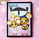 Elizabeth Craft Designs Clear Stamps By Cute & Whimsical Snuggle Season - CS464 Textile Stamp