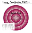 Crealies Crea-Nest-Lies Dies - XXL33 Double Stitch Circles max. 13 x 13 cm
