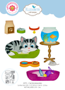 Elizabeth Craft Designs Cutting Dies By Cute & Whimsical - 2371 Cat Accessories