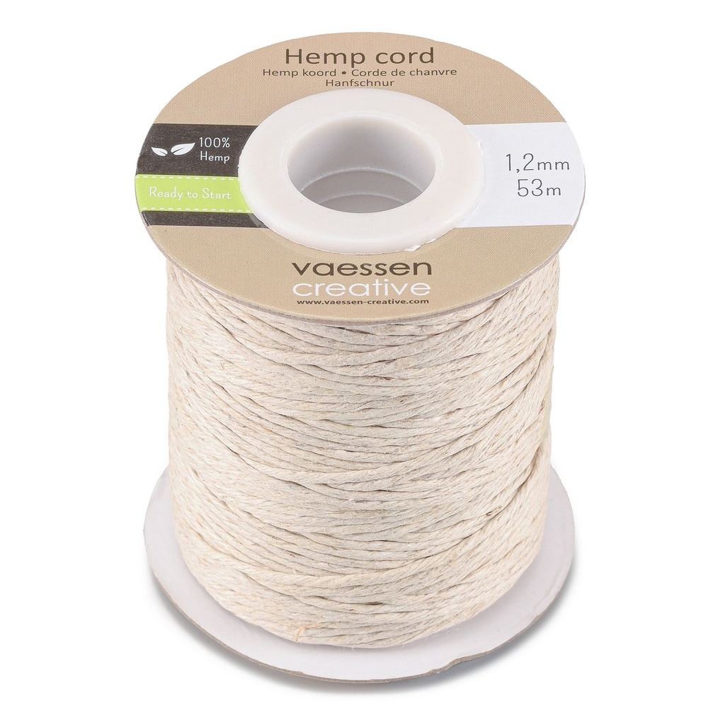 [183612] Vaessen Creative Henneptouw 53mx1,2mm Naturel