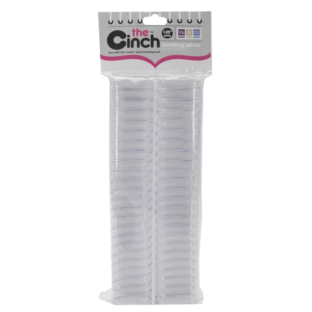 We R Makers Cinch Binding Wires 1,25" 2/Pkg - White