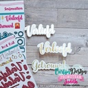 CarlijnDesign Hot Foil - CDHF-0070 Verliefd Verloofd Getrouwd