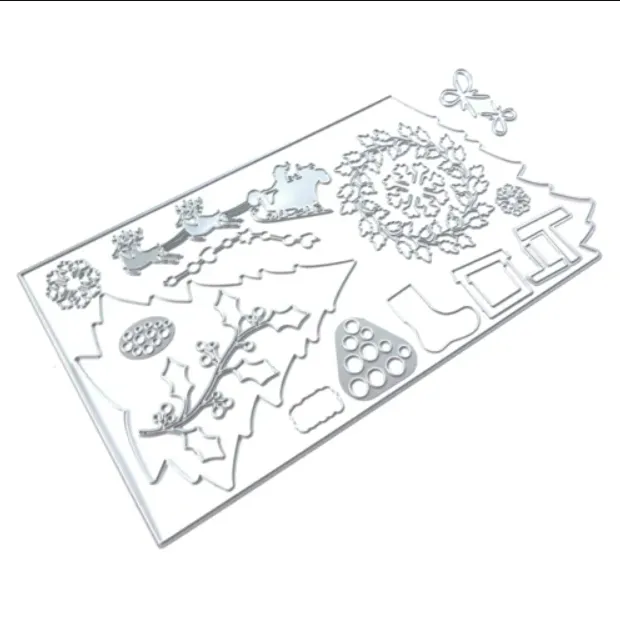 [183680] Elizabeth Craft Designs Cutting Dies - 2048 Oh Christmas tree