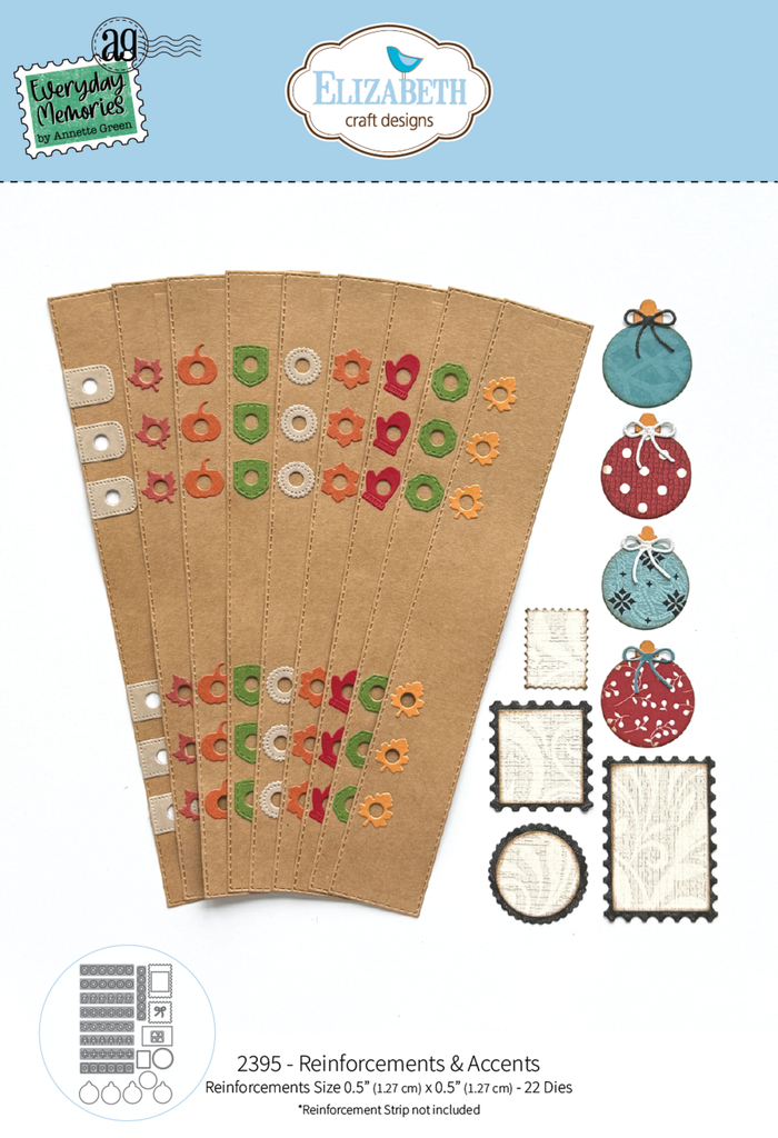 Elizabeth Craft Designs Cutting Dies - 2395 Reinforcements & Accents