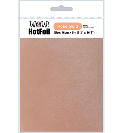 WOW! Hot Foil 16cm x 5mtr - Rose Gold