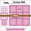 Crealies Cardzz Frame & Inlay Diana 9x vierkant 11,5x11,5 - 11x11cm + inlay dies