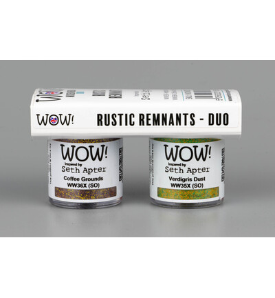 [183719] WOW! Embossing Powder Duo 2 x 15ml By Seth Apter - Rustic Remnants