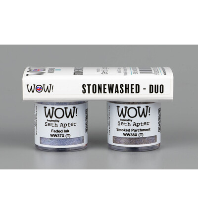 WOW! Embossing Powder Duo 2 x 15ml By Seth Apter - Stonewashed